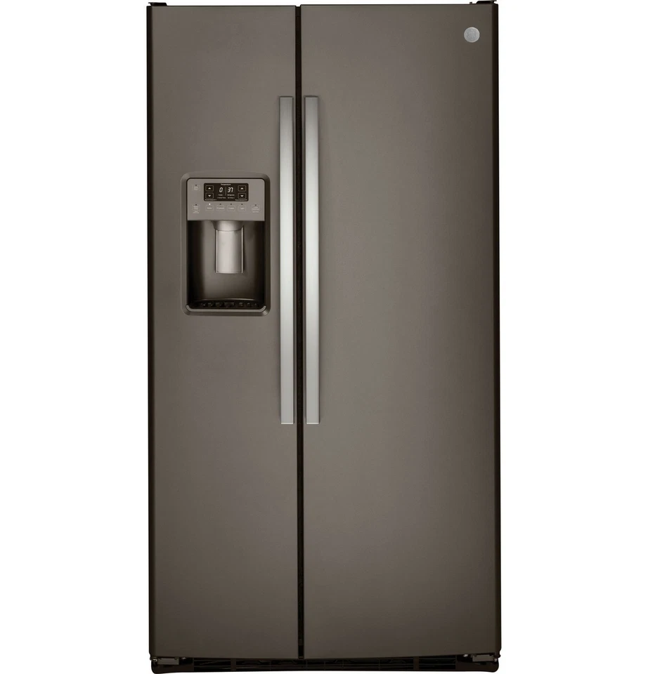 GE 25.3 Cu Ft. Side-By-Side Refrigerator Fingerprint Resistant Slate Medium Gray - Image 1 of 4