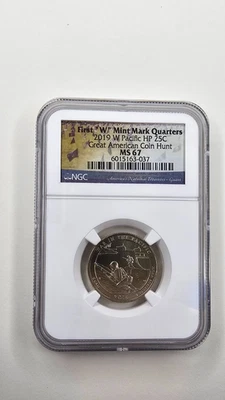 2019 W GUAM "WAR IN PACIFIC" NGC Certified MS67 Quarter  #412 - Image 1 of 2