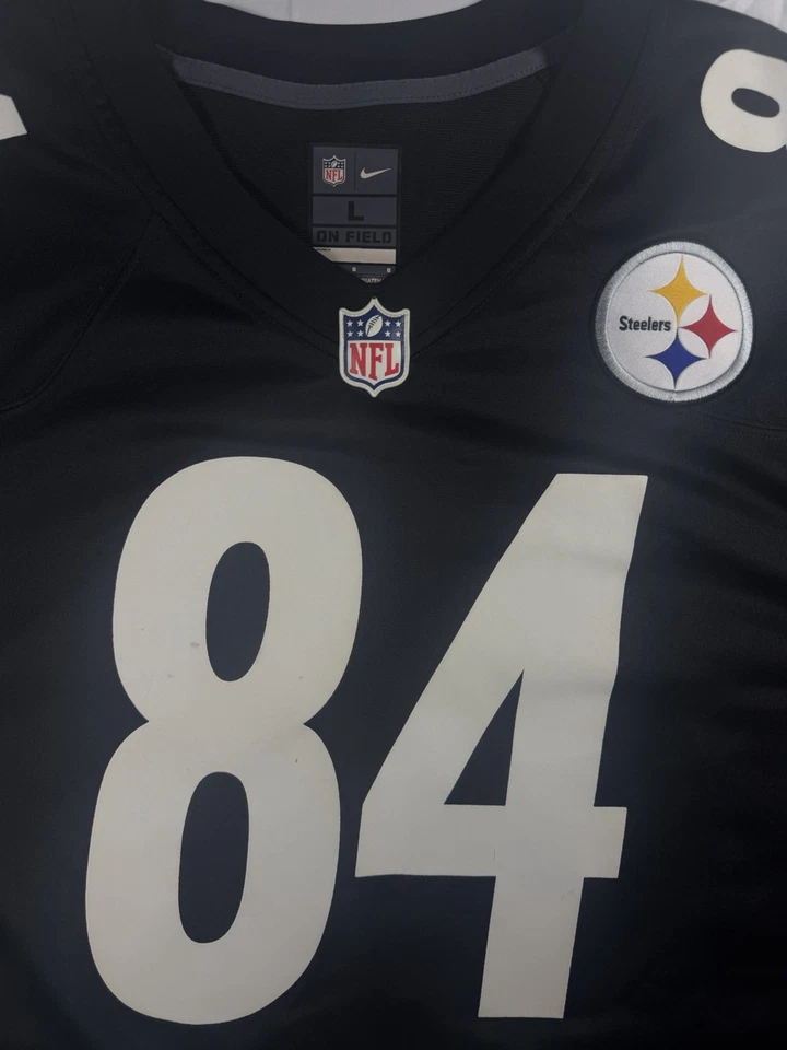 Мужская футболка Nike On Field NFL Antonio коричневая No84 Pittsburgh Steelers размер большой - Изображение 1 из 4