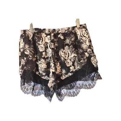 Pantalones cortos lencería kimchi azul talla M con encaje Foto 1 de 4