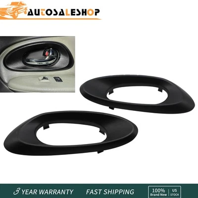 2PCS Front Left & Right Set Door Handle Trim For 2002-2009 Chevrolet Trailblazer Foto 1 de 4