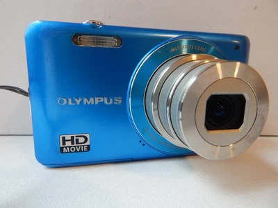 Olympus VG-120 Blue digital camera 14 MP 5x wide-angle lens, HD  tested. - Image 1 of 4