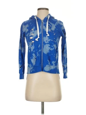 Sudadera con capucha azul con cremallera Katie J NYC para mujer S Foto 1 de 4