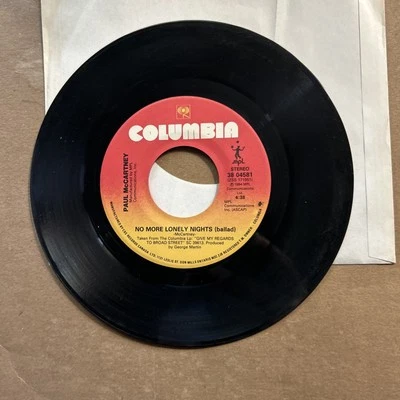 Paul Mccartney No More Lonely Nights/pLay Out Version 1984 Columbia 45 - Image 1 of 2