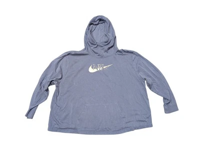 Womens Nike Sportswear Funnel Neck Hoodie Sweatshirt Purple Gold 3X DA3168-482 - Image 1 of 4