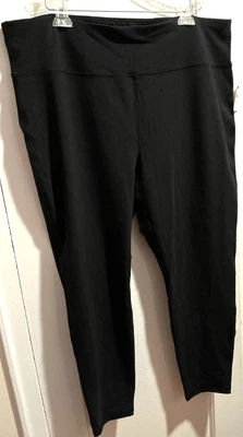T By Talbots Black Cotton Blend Leggings Womens Plus Sz 3X NWT - Image 1 of 4