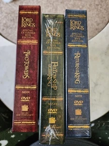 The Lord of the Rings Trilogy Special Extended Edition 2/3 SEALED 12-DVD 4 each - Picture 1 of 7