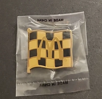 McDonalds Black And White Checkered Flag Pin - Image 1 of 3