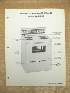 Frigidaire Electric Range Parts Catalog RCIG309-62 - Picture 1 of 1