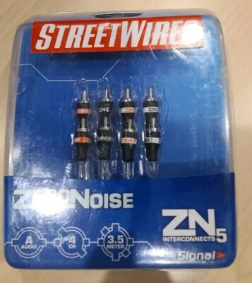 Streetwires ZN5435 11.48 Ft 4 Channel RCA Cables - Image 1 of 3