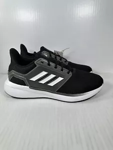 Size 10 adidas EQ19 Run Black White Mens Running Sports Shoes GY4719 BRAND NEW - Picture 1 of 8