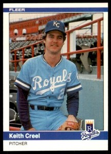 1984 Fleer Keith Creel Kansas City Royals #346