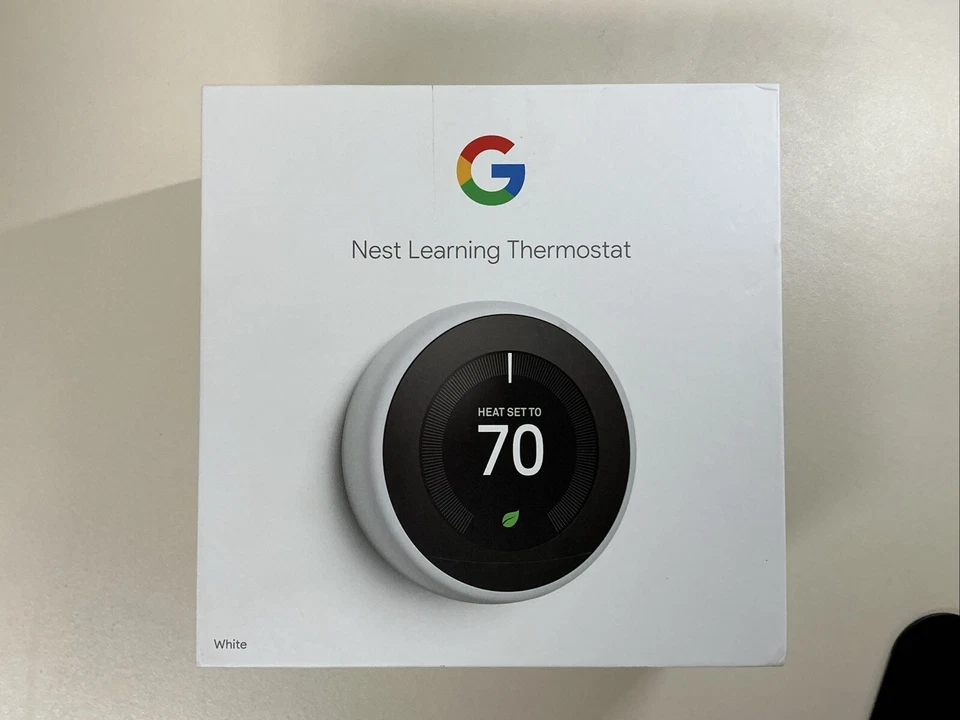 Nest Learning 3rd Generation Smart Thermostat  Factory Seal - White - Image 1 of 1