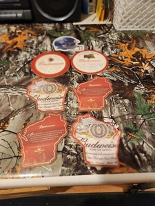 Budweiser Beer Bar Coasters-Various Style - Picture 1 of 9