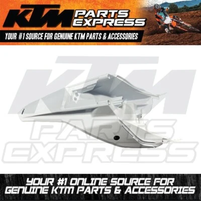 NEW OEM KTM WHITE REAR FENDER TAIL SECTION 65 SX 2020 2023 46308013000ABA - Image 1 of 4