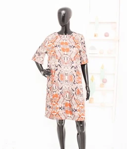 DAY BIRGER ET MIKKELSEN Dress Taupe Firebrick Snake Python Pattern 38 US8 UK12 - Picture 1 of 11