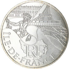 [#220660] Francja, 10 euro, Ile de France, 2011, Paryż, UNZ, srebro, KM:1739