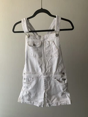 Lucky Brand Girls White Overalls Short Size 16  - Image 1 of 4