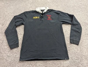 Empyre Polo Shirt Mens Large Black "Destiny Awaits" Japanese Dragon - Picture 1 of 11