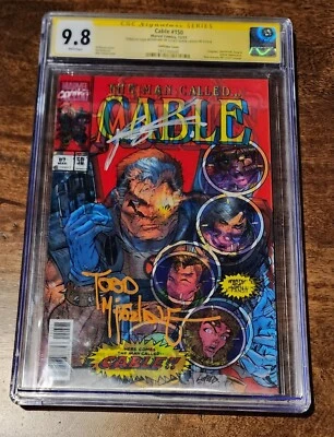 Cable #150 Lenticular CGC SS 9.8 Rob Liefeld Todd McFarlane Dual Signed Deadpool - Image 1 of 4