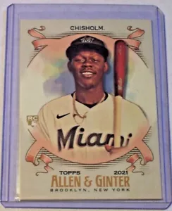 Tarjeta de novato Topps Allen & Ginter 2021 Jazz Chisholm #231 Miami Marlins - Imagen 1 de 1