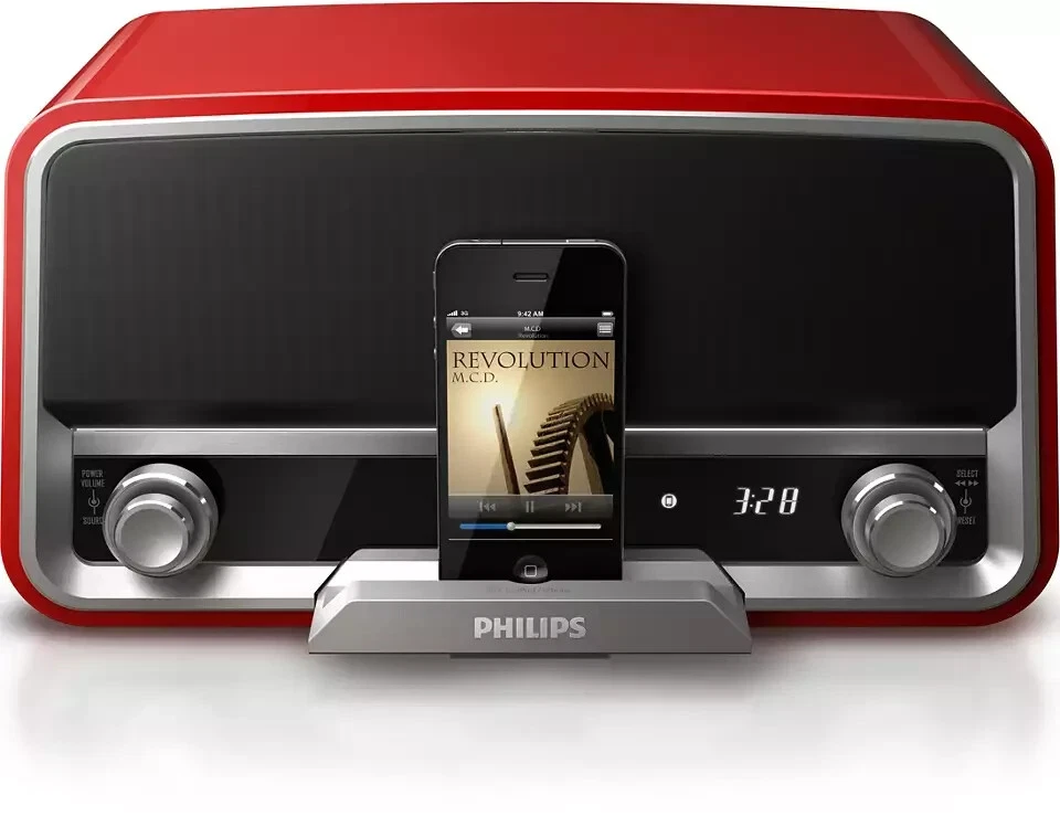 PHILIPS Original IPOD FM RADIO PLAYER SPEAKER ORD7100R/37 - Image 1 of 1
