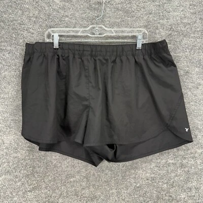 Old Navy Shorts Women XL Black High Rise Pull On Chino Stretch Elastic Waist - Image 1 of 4