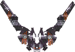 2023+ Ski Doo Gen5 Summit & Freeride WarHero Graphic Kit Wrap Decals Design - Picture 1 of 2