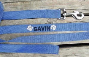 Personalized Dog Leash with Name Design and or Phone Number Great Dog Gift - Picture 1 of 10