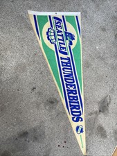 WHL Seattle Thunderbirds Vintage Circa 1980's Team Logo Junior Hockey Pennant #2
