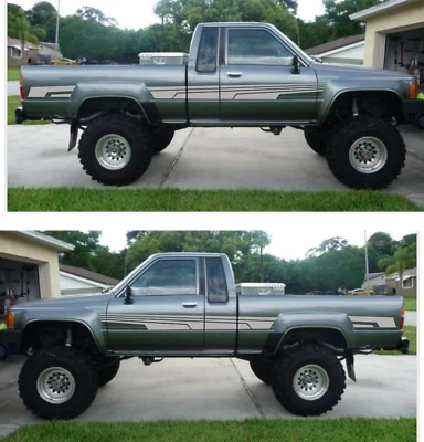 93 calcomanías de vinilo retro estilo vintage para camioneta Toyota juego de pegatinas gráficas Foto 1 de 4