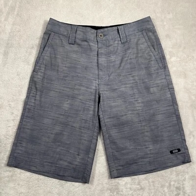 Pantalones Cortos Híbridos Oakley Para Hombre Talla 30 Cintura Gris Rayas Ligeros Secado Rápido Playa Foto 1 de 4