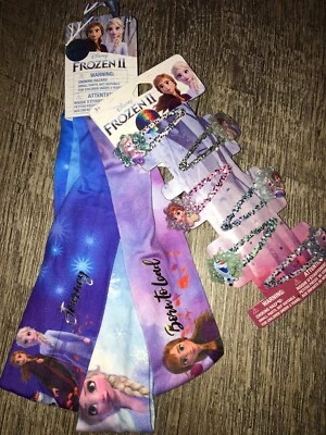 Claire’s Disney Frozen II Super Soft Headband Barrette Clip Olaf Elsa Anna Lot - Image 1 of 4