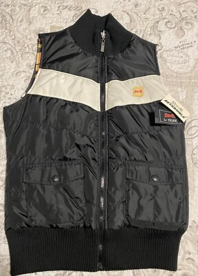 Chaleco Reversible Le Tigre Talla Mediana Rosa Negro Blanco Cuadros Foto 1 de 4