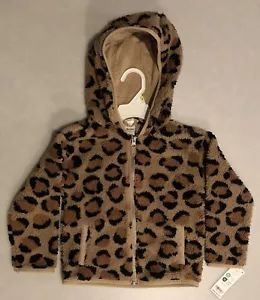 Carter's Toddler (Size 4T) Leopard Zip-Up Fleece Hoodie - Picture 1 of 3