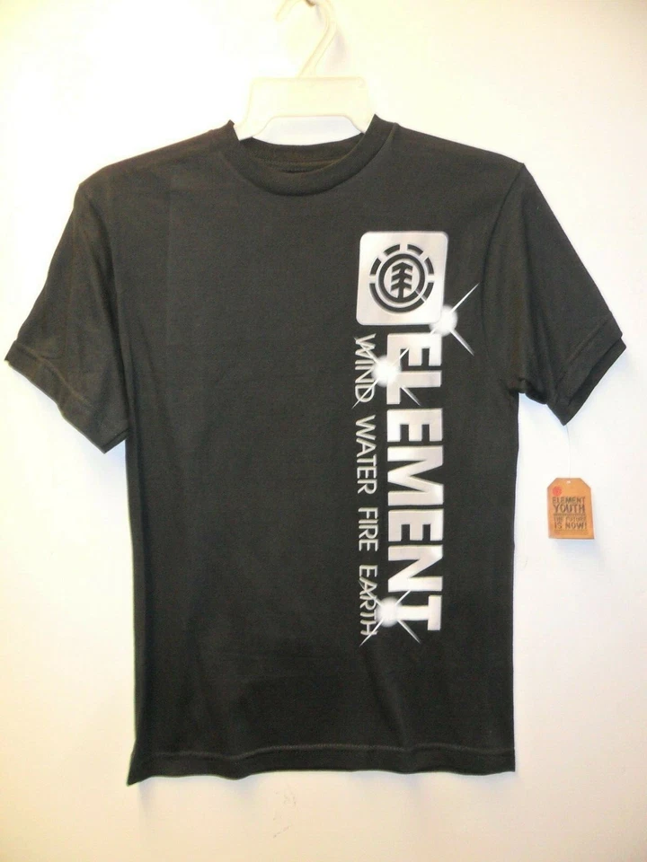 ELEMENT Boy's S/S T-Shirt - BLK  - Size Large - NWT - Image 1 of 1
