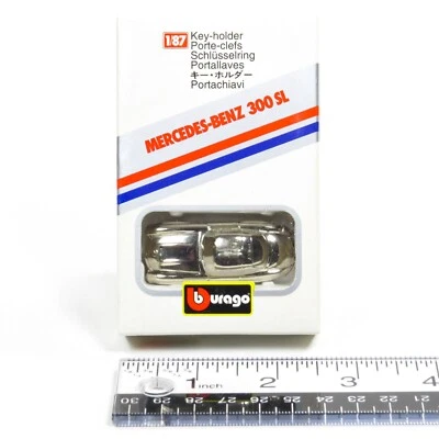 Burago Mercedes-Benz 300 SL Keychain 1/87 Scale Made in Italy SEALED NEW - Image 1 of 4