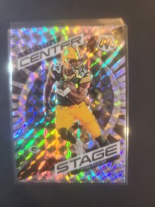 Romeo Doubs 2023 Panini Mosaic Center Stage #CS-RD Silver Mosaic Prizm Packers