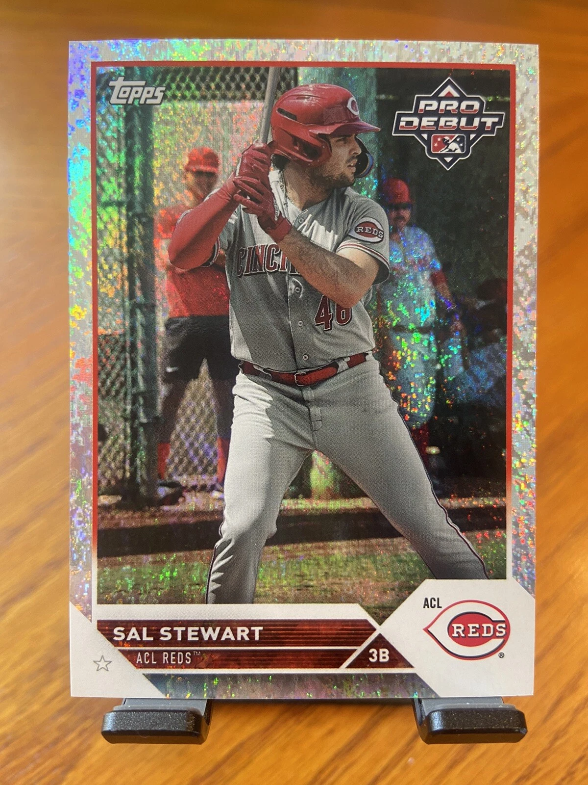 Sal Stewart [Sparkle Foil] #PD-186 2023 Topps Pro Debut 117/175 Cincinnati Reds