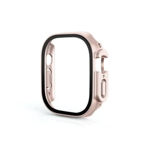 For Apple Watch Series Ultra 49mm Rose Pink Hard PC Screen Protector Full Case - Photo 1 sur 6