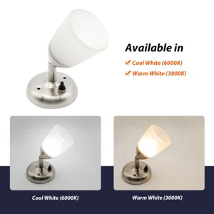 2Pack 12V LED Spot Reading Light RV Boat Camper Wall Mount Bedside Book Lamp - Picture 1 of 24