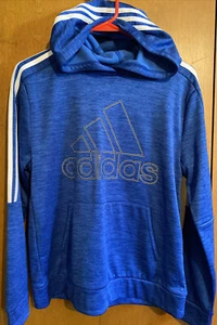 Boy's Youth Adidas Polyester Hoodie Blue. Brand New !! See Pictures - Picture 1 of 4