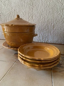 Konvolut Keramik Ravel Suppenkanne, Servierplatte Teller Bouillabaisse?  - Bild 1 von 11