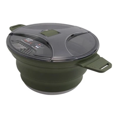 Collapsible Outdoor Pot, Silicone, Hiking, Saucepan, Portable 3869 - Image 1 of 4