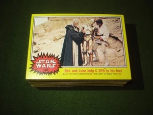 1977 TOPPS STAR WARS SERIES 3 SET, YELLOW COMPLETE 133-198 NM/M FROM PACKS, NICE - Picture 1 of 19