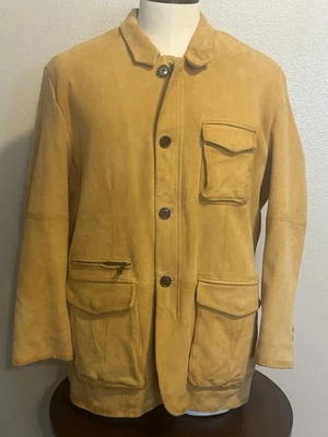 Robert Comstock Co Men's Coat Heavy Suede Outerwear Field Chore Jacket L/XL - Image 1 of 4