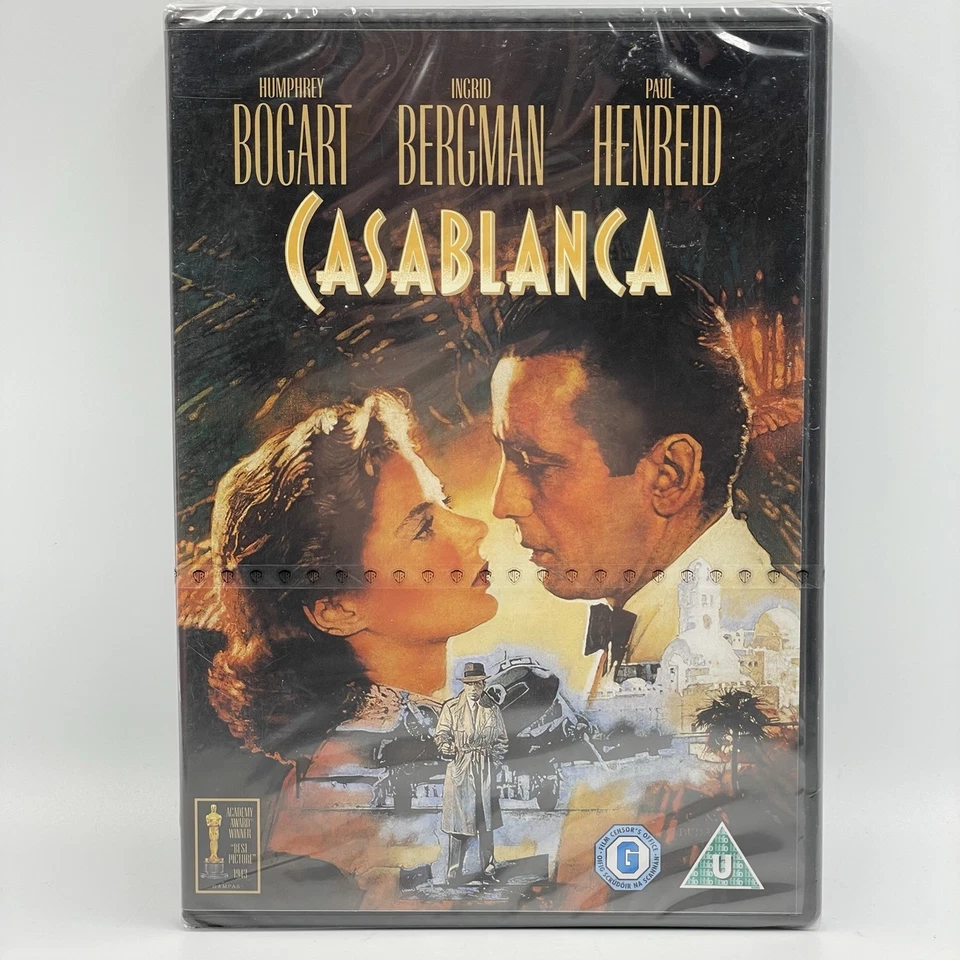 Casablanca [DVD] Humphery Bogart • Ingrid Bergman • UK R2 • New & Factory Sealed - Image 1 of 2