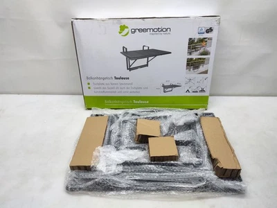 greemotion 60x40cm Balkonhängetisch - Grau (416505) - Bild 1 von 4