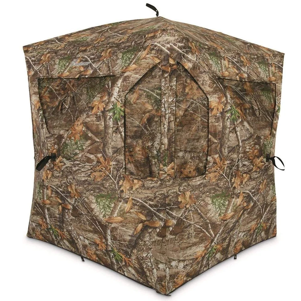 Ameristep Brickhouse Hunting Blind | 3-Person Ground Blind in Mossy Oak... - Image 1 of 1