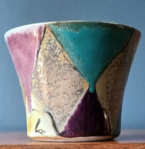 Vintage Dartington Studio Pottery Quilt Planter - Petra Tilly - Signed - Picture 1 of 13